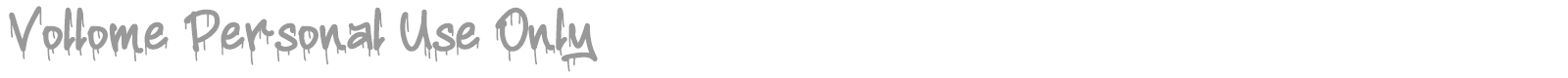 Vollome font preview